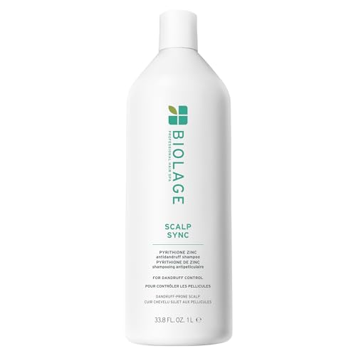 Biolage Scalp Sync Anti-Dandruff Shampoo - Controls Dandruff & Deeply Cleanses, With Zinc Pyrithione, Vegan & Cruelty-Free, 16.9 Fl Oz, Packaging may vary