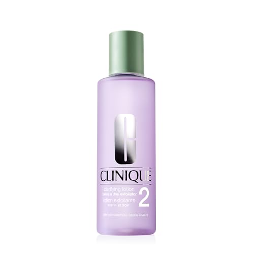Clinique 3-Step Clarifying Lotion Face Exfoliator For Dry Combination Skin Types, Dry Combination Skin, 13.5 Fl Oz