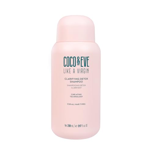 Coco and Eve Clarifying Detox Shampoo. Remove Hard Water & Product Build Up. With Hibiscus Cider Vinegar to Detox Scalp. Color Safe & Non-Stripping. (280 ml)
