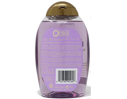 OGX Hydrate & Color Reviving + Lavender Luminescent Platinum Shampoo, 13 Ounce Bottle