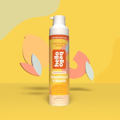 Hello Bello Baby Shampoo & Body Wash, Honeysuckle Bloom Scented, 10oz Bottle