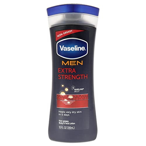 Vaseline Men Healing Moisture Hand and Body Lotion Extra Strength 10 oz