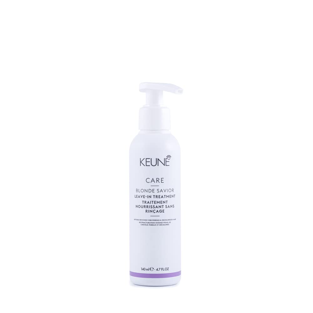 KEUNE Care Blonde Savior Leave-In Treatment, Strengthening & Heat Protecting Cream for Blonde & Bleached Hair, 6.8 Fl Oz