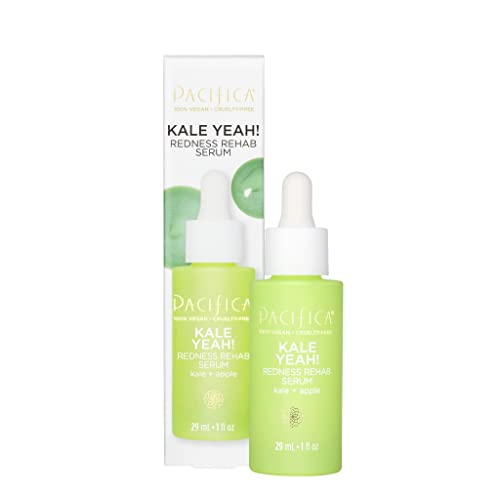 Pacifica Kale Yeah! Redness Rehab Serum – Niacinamide & Super Greens Face Serum to Calm Redness, Minimize Pores & Oil, Soothing Anti-Redness for Oily/Combination Skin Vegan Dermatologist Tested