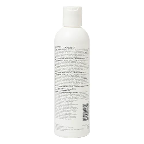 Ouidad Water Works Curly Hair Shampoo, Clarifying Shampoo for Build Up, Removes Impurities, Maintains Curls' Natural Moisture, For All Curl Types