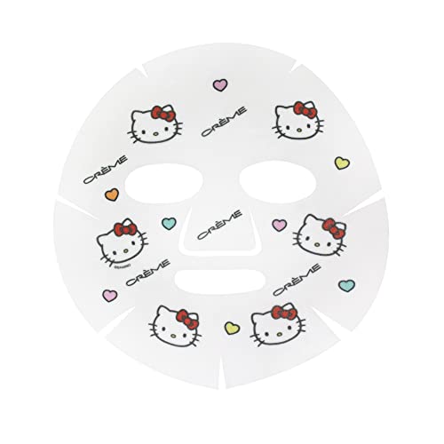 The Crème Shop x Hello Kitty Brillian-C Boost Printed Essence Sheet Mask, Vitamin C and Retinol Face Mask - 3 Pack