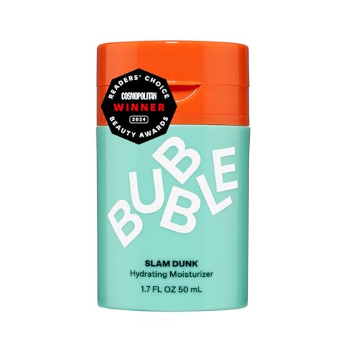 Bubble Skincare Slam Dunk Face Moisturizer - Hydrating Face Cream for Dry Skin Made with Vitamin E + Aloe Vera Juice for a Glowing Complexion - Skin Care with Blue Light Protection (50ml)