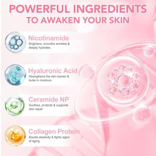 D.Fairy Collagen Overnight Wrapping Peel Off Facial Mask Pack - Collagen Night Wrapping Mask - Hydration Care - Reduces Sagging & Dullness - Hydrolyzed Collagen For Glowing Skin, 2.53 fl.oz