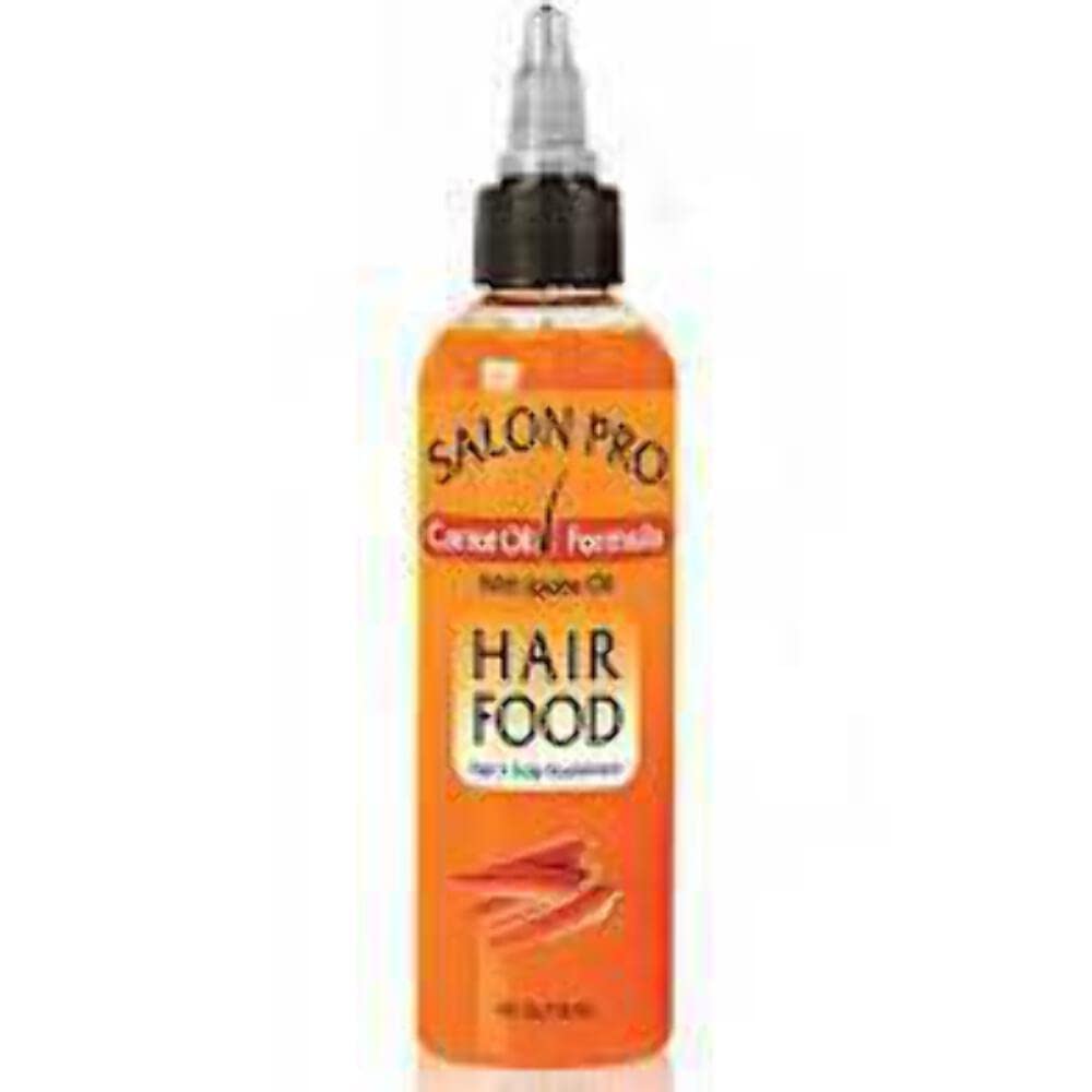 Salon Pro Hair Food, Carrot Oil Formula with Jojoba Oil, 4 Ounce
