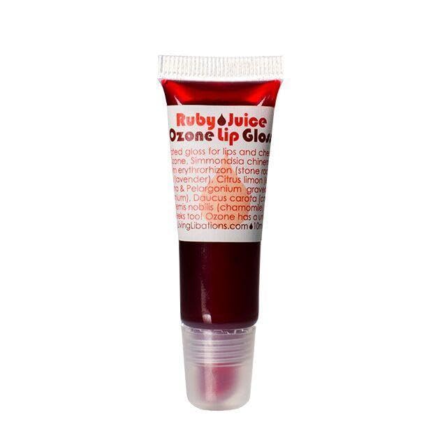 Living Libations - Organic / Wildcrafted Ruby Juice Ozonated Lip Gloss (.34 fl oz / 10 ml)