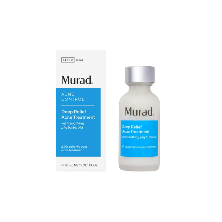 Murad Deep Relief Acne Treatment - Acne Control Max Strength 2% Salicylic Acid, Healing Treatment for Deep, Uncomfortable Acne, 1 Fl Oz