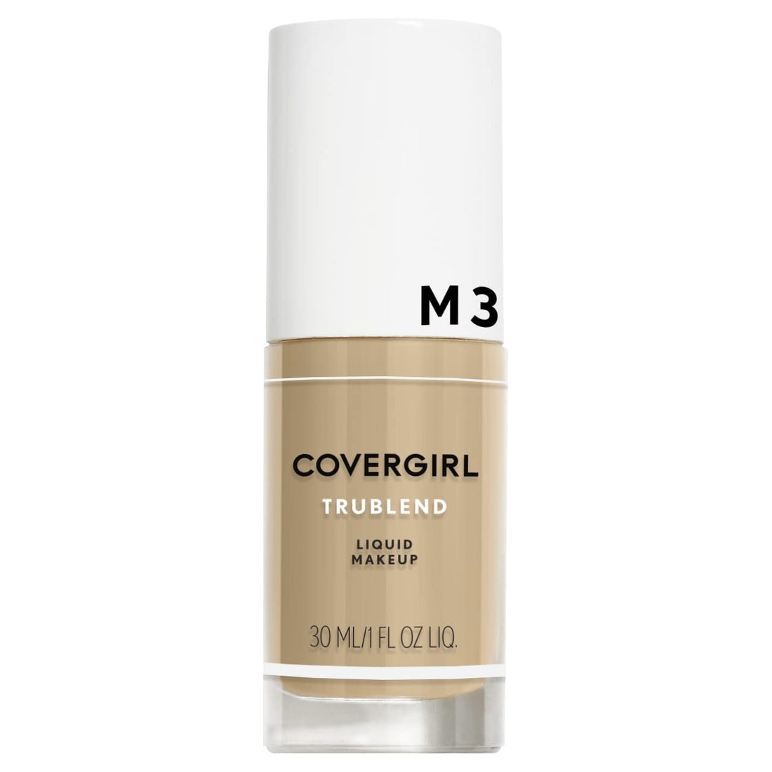 COVERGIRL truBlend Liquid Foundation Makeup Golden Beige M3, 1 oz (packaging may vary)