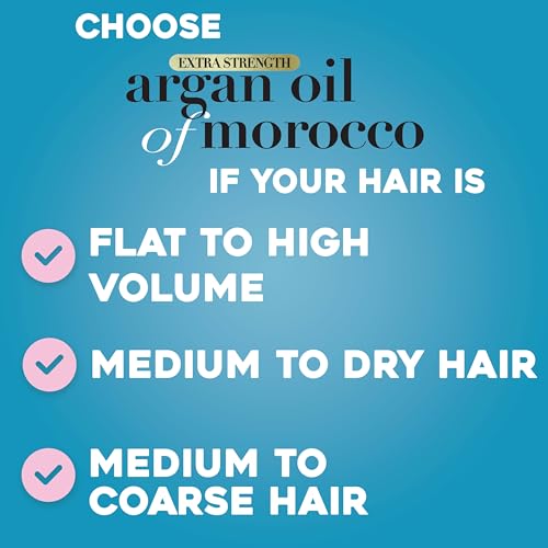 OGX Extra Strength Hydrate & Repair + Argan Oil of Morocco Conditioner for Dry, Damaged Hair, Cold-Pressed Argan Oil to Moisturize Hair, Paraben-Free, Sulfate-Free Surfactants, 25.4 Fl Oz