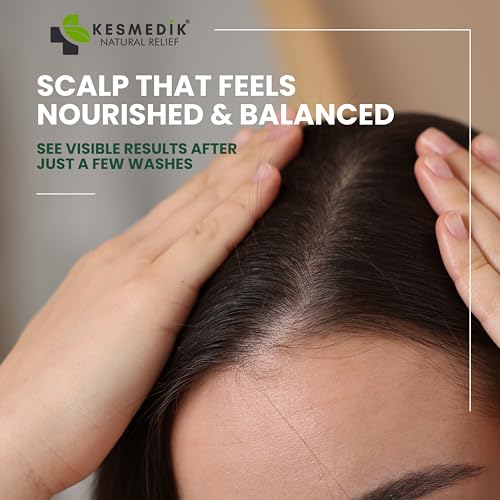 KESMEDIK Tea Tree Shampoo and Conditioner Set, Refreshes & Soothes Dry, Itchy Scalp, Deep Cleanses Dandruff & Buildup, Reduces Hair Loss, Tea Tree Oil Shampoo MaxTherapy, 16 fl oz Each