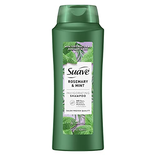 Suave Professionals Invigorating Shampoo for Dry and Damaged Hair Rosemary and Mint Paraben free and Dye free Hair 28 oz