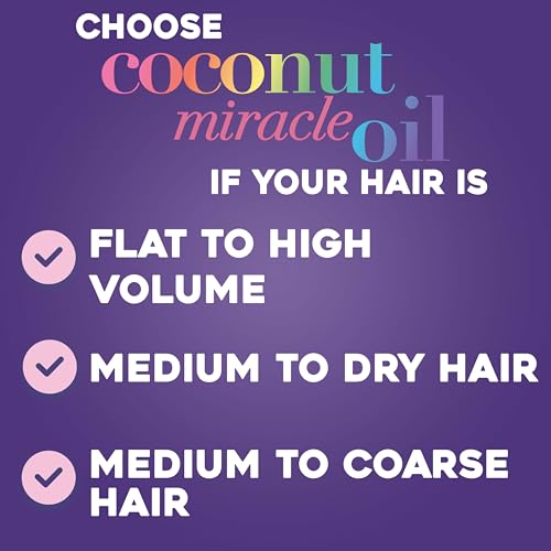 OGX Extra Strength Damage Remedy + Coconut Miracle Oil Conditioner for Dry, Frizzy or Coarse Hair, Hydrating & Flyaway Taming Conditioner, Paraben-Free, Sulfate-Free Surfactants, 25.4 Fl Oz
