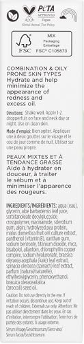 Pacifica Kale Yeah! Redness Rehab Serum – Niacinamide & Super Greens Face Serum to Calm Redness, Minimize Pores & Oil, Soothing Anti-Redness for Oily/Combination Skin Vegan Dermatologist Tested