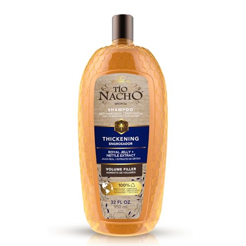 Tio Nacho Thickening Shampoo, Volumizing, Anti Hair Loss & Anti Breakage with Royal Jelly, Nettle & Ginseng, Paraben & Cruelty Free, 32 Fl Oz