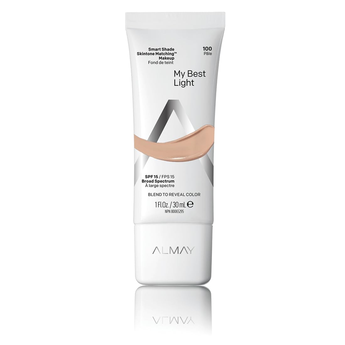 Almay Smart Shade Skintone Matching Makeup, Hypoallergenic, Cruelty Free, Oil Free, Fragrance Free, Dermatologist Tested Foundation with SPF 15, My Best Light, 1oz