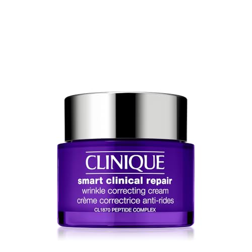 Clinique Smart Clinical Repair Wrinkle Correcting Face Cream With Hyaluronic Acid + Peptides | Anti-Aging + Hydrating, 2.5 Fl Oz