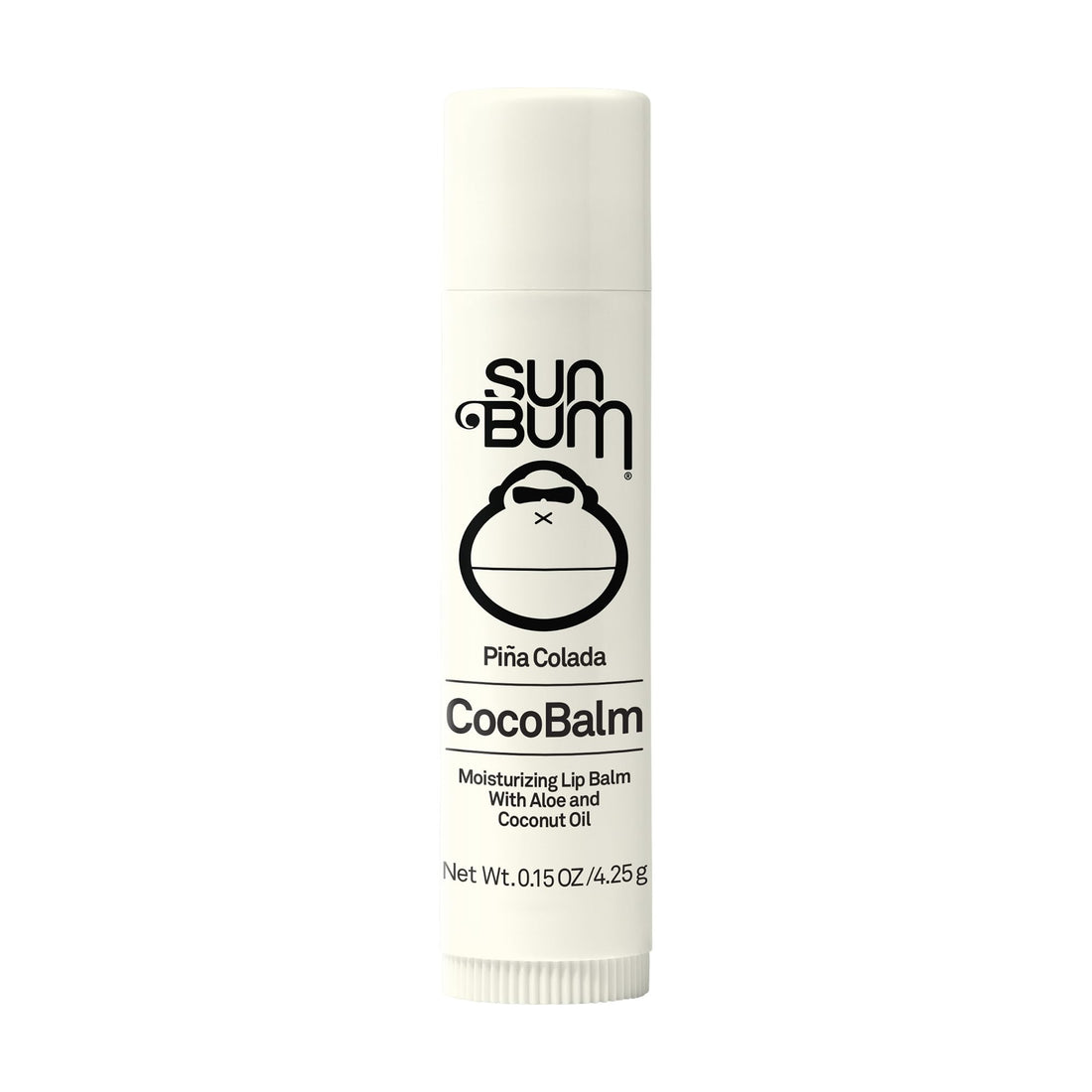 Sun Bum Cocobalm Piña Colada - Hydrating Lip Balm with Coconut Oil and Aloe Vera - 0.15 oz Stick