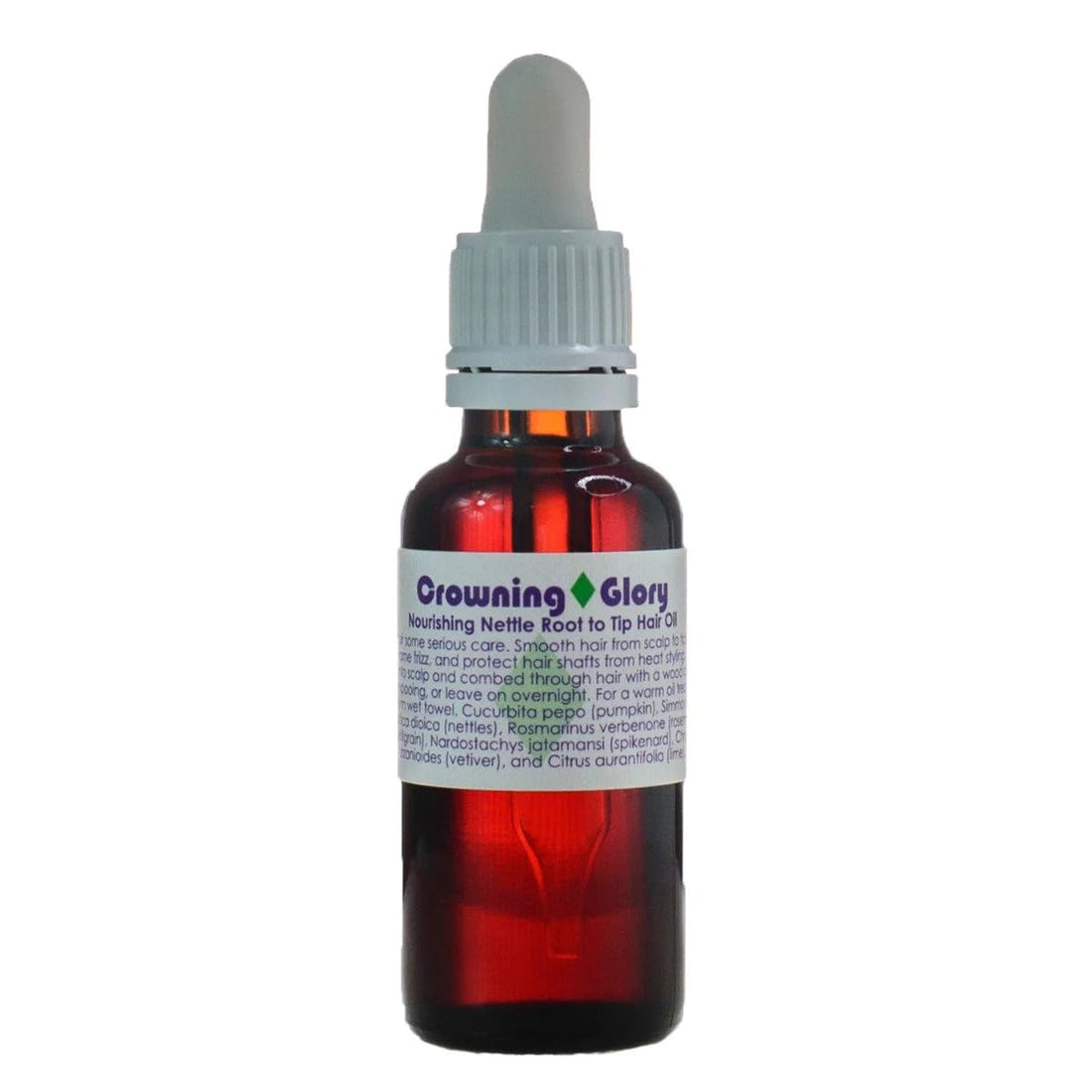 Living Libations - Organic/Wildcrafted Crowning Glory Hair Oil (30 ml)