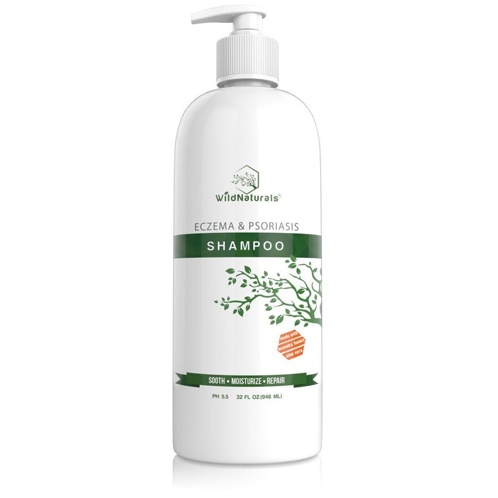 Eczema & Psoriasis Treatment Shampoo - Anti-Dandruff, Scalp Relief for Dry & Itchy Skin - Hypoallergenic, Paraben & Fragrance-Free for Sensitive Scalp