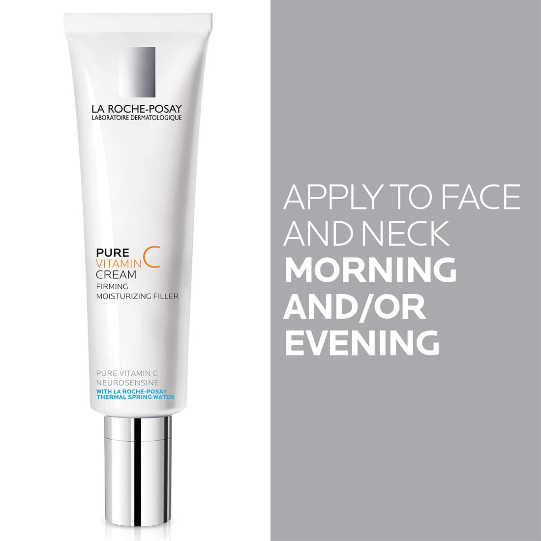 La Roche-Posay Redermic C Pure Vitamin C Moisturizer Cream For Normal To Combination Skin, 1.35 Fl. Oz