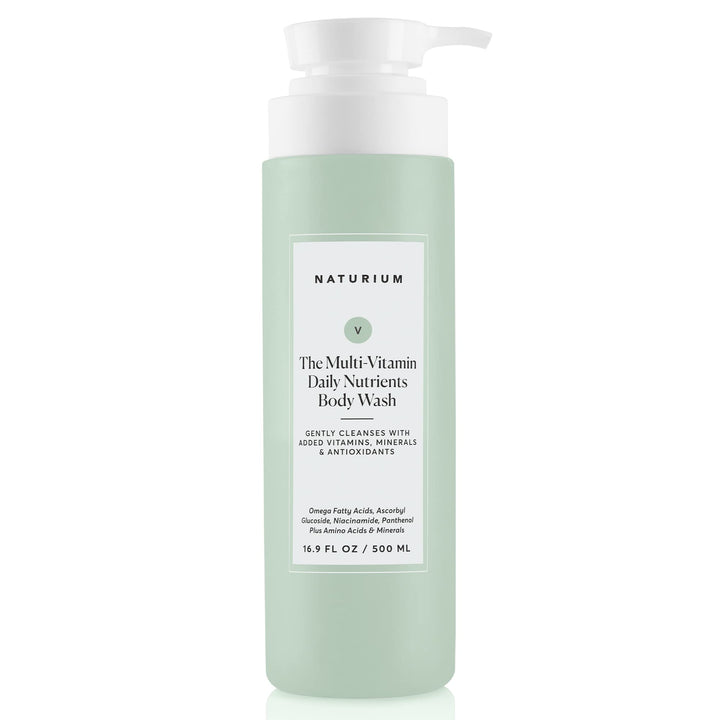Naturium The Multi-Vitamin Daily Nutrients Body Wash, Hydrating Cleanser, 16.9 oz