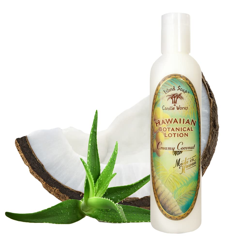Island Soap & Candle Works Lotion, Creamy Coconut, 8.5 Ounce
