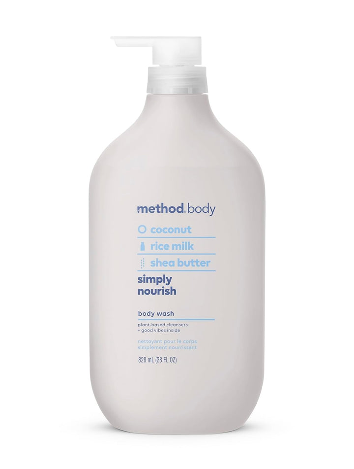 Method Body Wash, Simply Nourish, Paraben and Phthalate Free, Biodegradable Formula, 28 oz (Pack of 1)