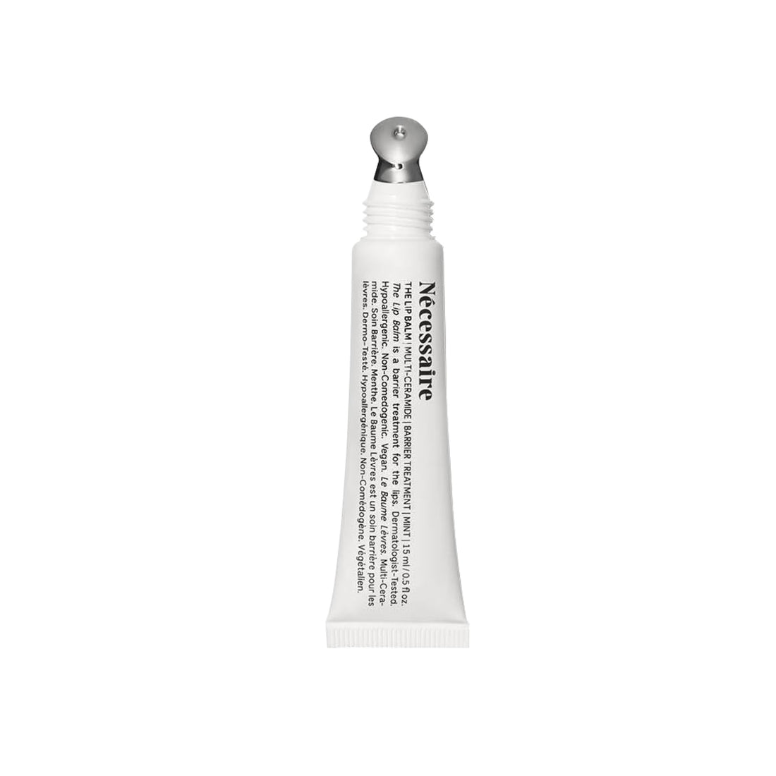 Nécessaire The Lip Balm | Hydrating Lip Balm for Women and Men, Clear, Mint, Multi-Ceramide, Treatment Balm | Instant Relief for Dry, Chapped Lips | Cooling Hypoallergenic Tip | Non-Sticky (0.5 fl oz)
