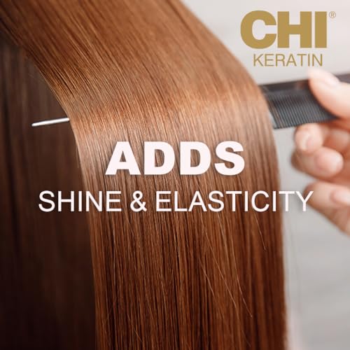 CHI Keratin Reconstructing Conditioner, Delivers Healthier Hair, Adds Shine & Helps Prevent Future Breakage, Sulfate, Paraben, & Cruelty-Free, 12 Oz
