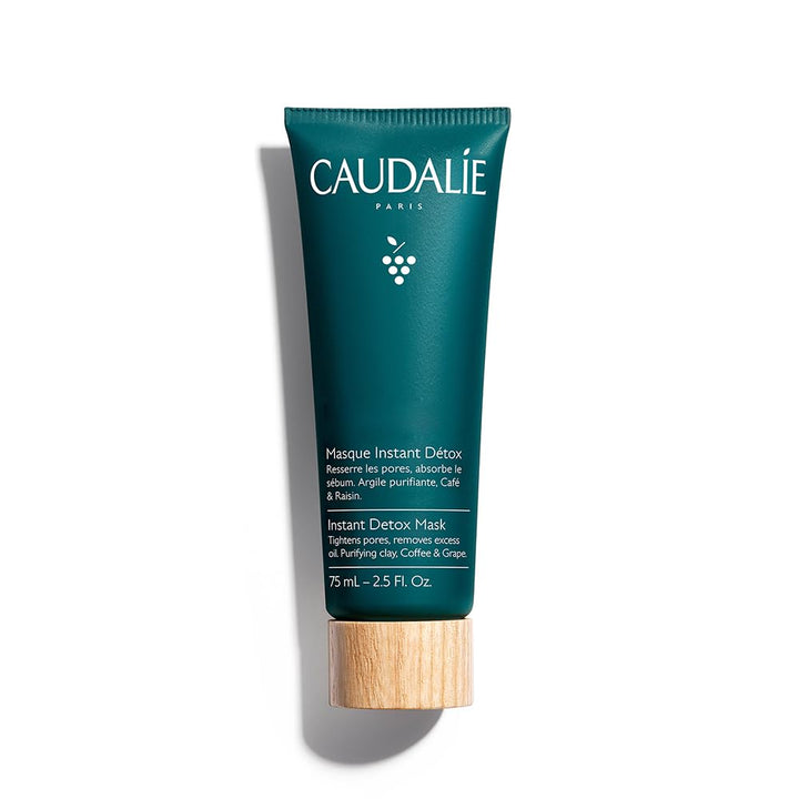 Caudalie Instant Detox Mask, Pore Minimizing Clay Mask, Visibly Eliminates Excess Sebum and Visibly Tightens Pores in as Little as 10 Minutes, 2.5 Fl Oz