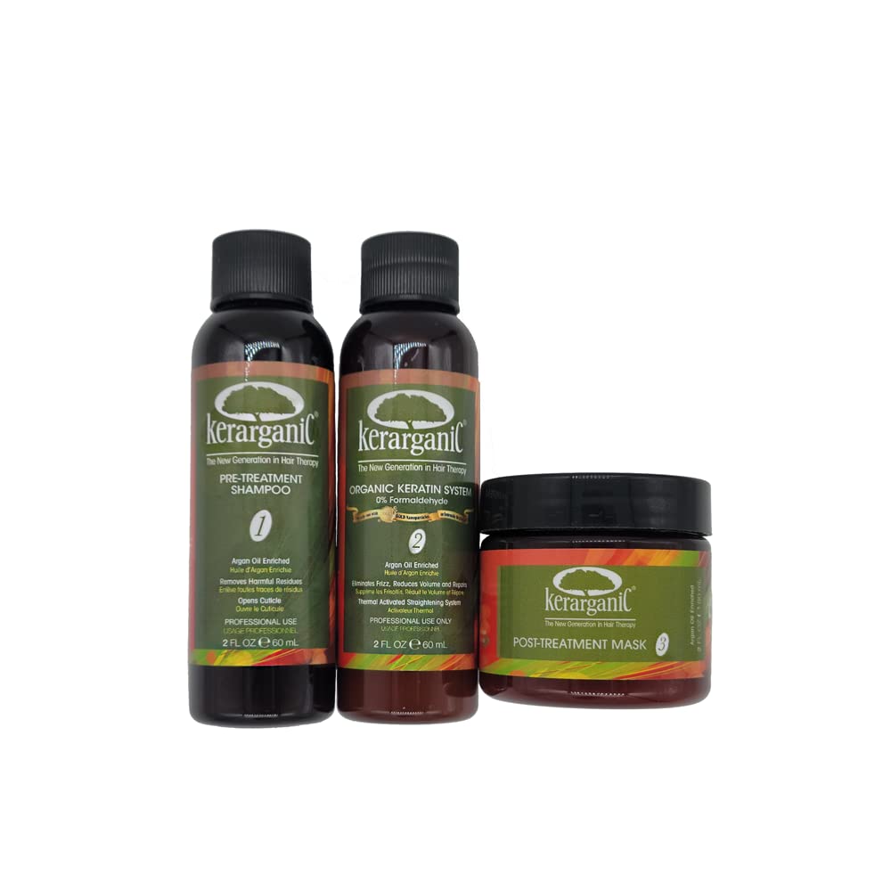 Kerarganic - Formaldehyde Free - Organic Keratin Treatment Set 2oz