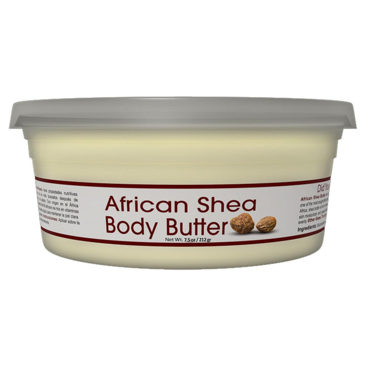 Okay Shea Butter Jar, White, 8 Ounce