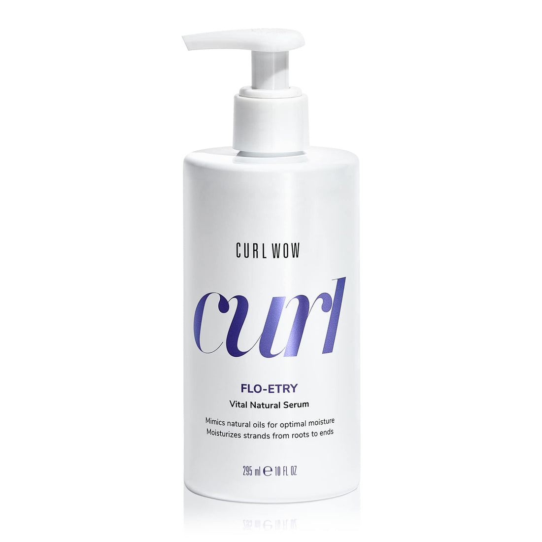 COLOR WOW Curl Wow Flo-etry Vital Natural Serum – Rich-oil blend moisturizes dry, dehydrated strands from root to tip for instantly plump, plush, juicy curls, No weight or greasy feel!