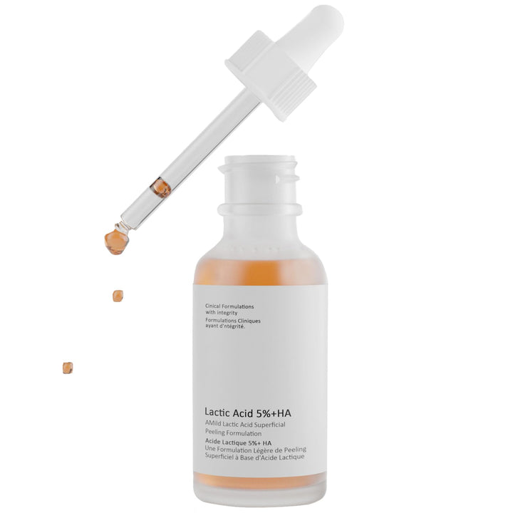 Lactic Acid Serum For Women, 30ML Moisturizing Lactic Acid 5% + Hyaluronic Acid Face Serum For Exfoliating, Exfoliating Serum For Dry Skin.