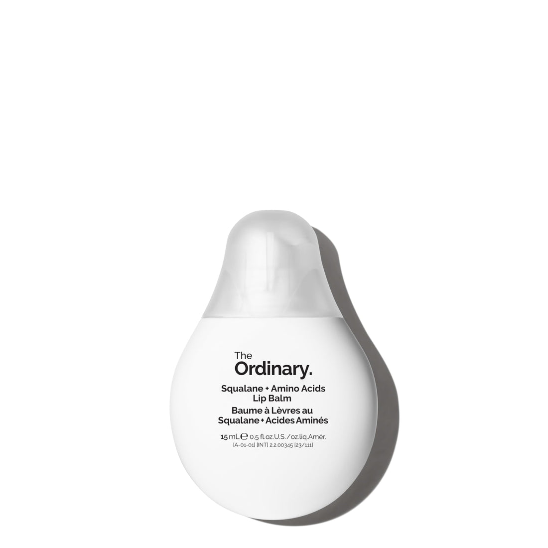 The Ordinary Squalane + Amino Acids Hydrating Lip Balm, for Lips, Elbows, and Cuticles, 0.5 Fl Oz