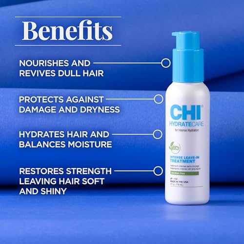 CHI HydrateCare Intense Leave-In Treatment - Multi-Benefit Leave-In Treatment to Intensely Revive and Nourish Dull Hair
