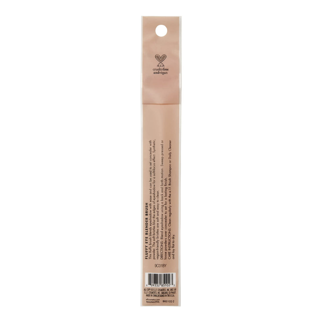 e.l.f. Fluffy Eye Blender Brush for Precision Application, Synthetic