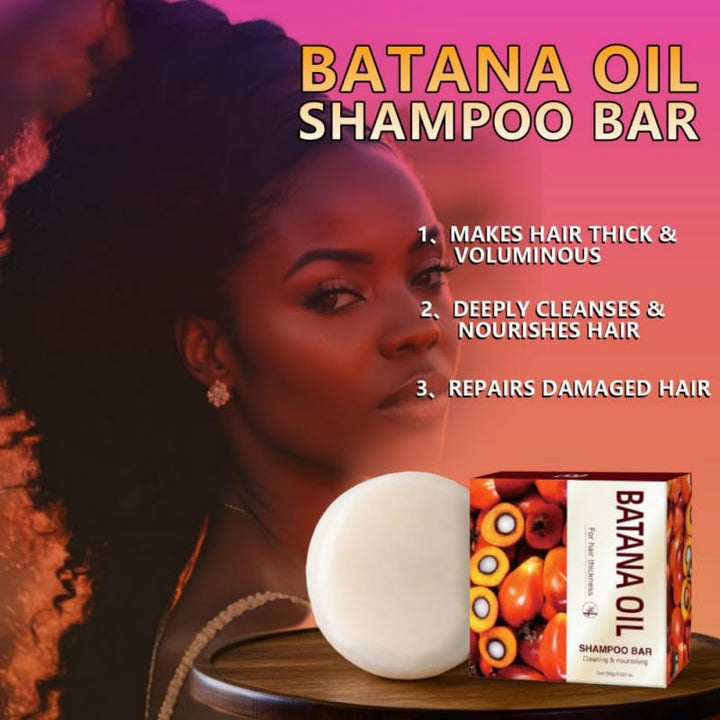 Hotiary Batana Oil Shampoo Bar for Hair Growth,Dr. Sebi Batana Oil Bar from Honduras, Natural Batana Bars for Prevent Hair Loss,Thickening (Red)
