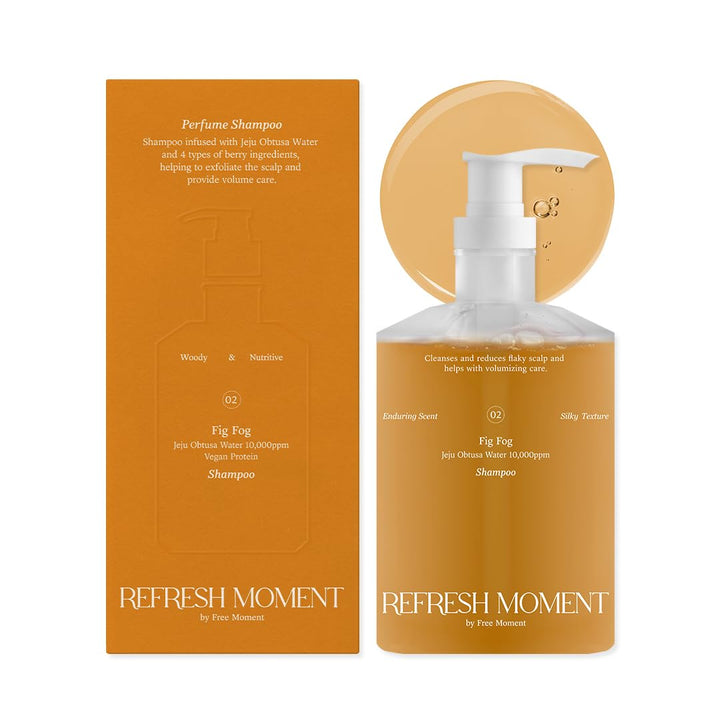 FREEMOMENT Perfume Shampoo | Volumizing Vegan Shampoo for Dry Damaged Hair Care & Scalp Exfoliation | Romantic, Fruity-Wood Fragrance | 16.9 Fl Oz (02 Fig Fog)