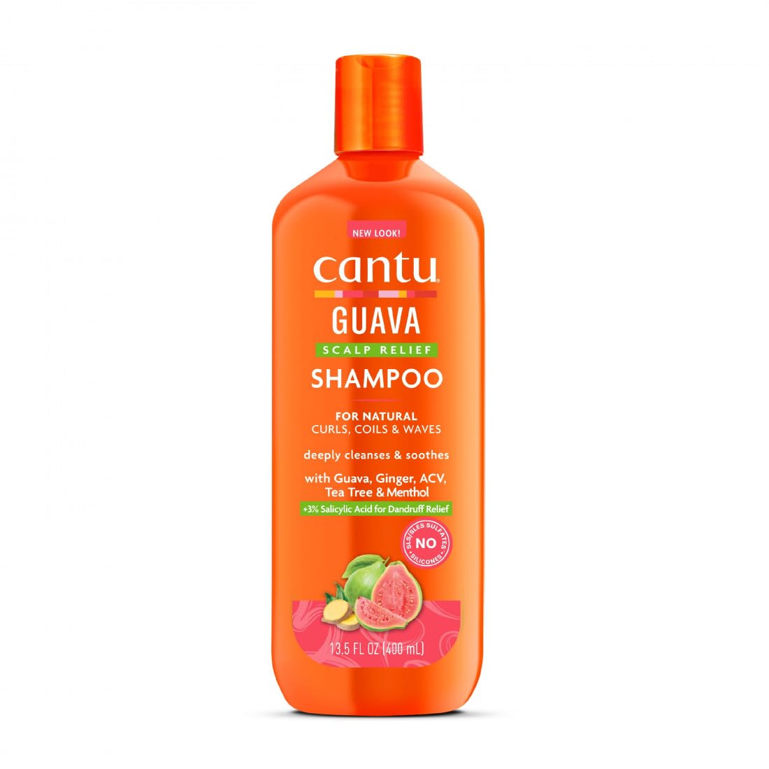 Cantu Guava Shampoo Scalp Relief 13.5 Ounce (400ml) (Pack of 2)
