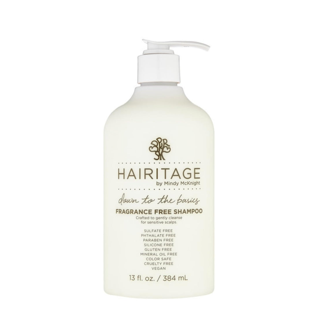 Hairitage Down to the Basics Fragrance-free Shampoo For Sensitive Scalps, 13 Fl Oz