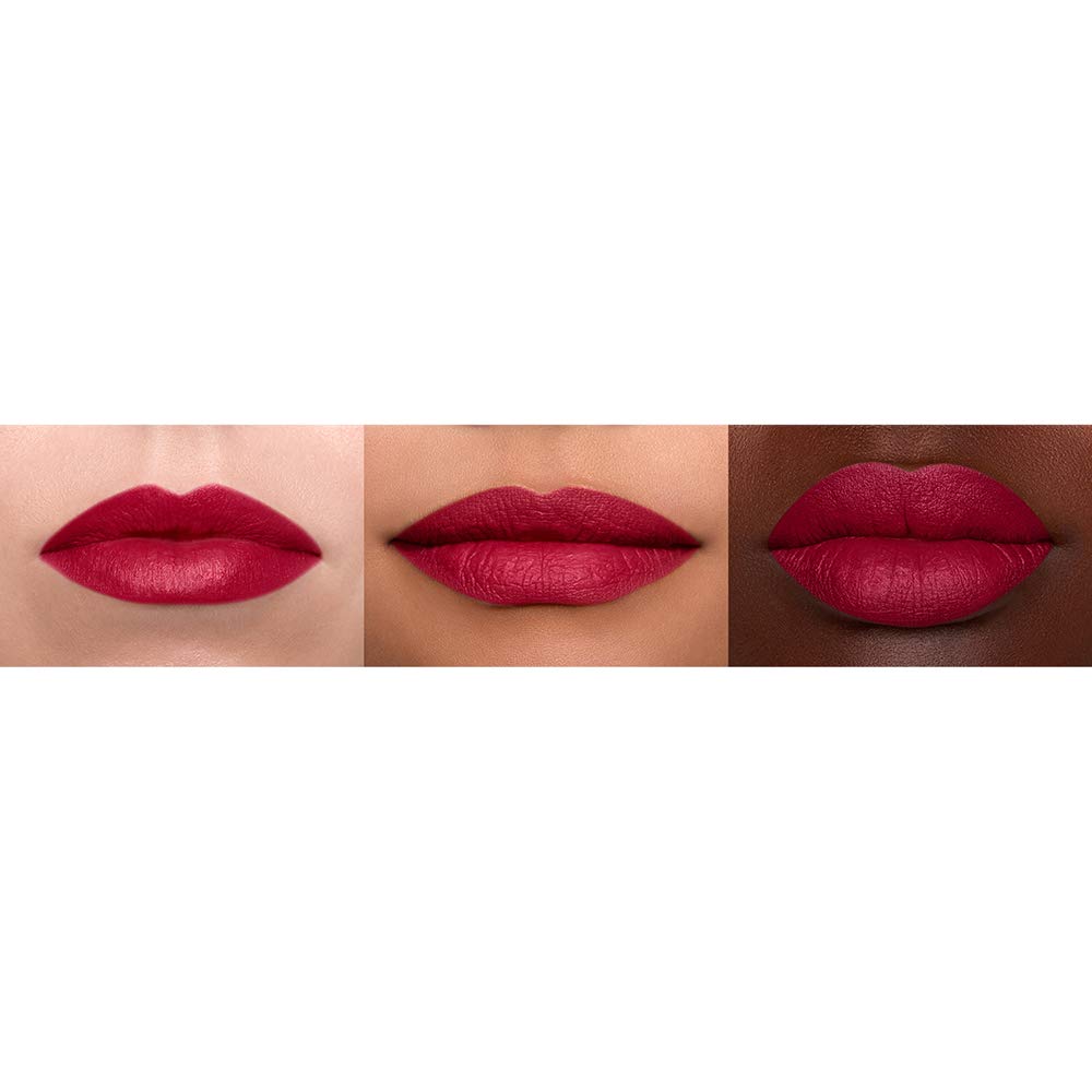 NYX PROFESSIONAL MAKEUP Suede Matte Lipstick, Vegan Formula - Spicy (True Red)