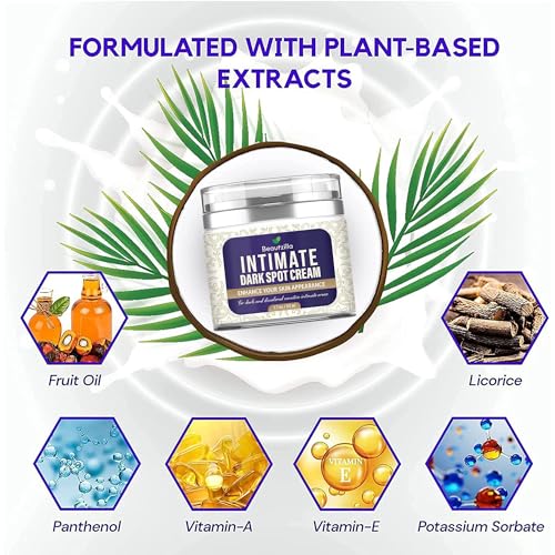 Beautzilla Moisturizing Intimate Area Dark Spot Corrector with Instant Results for Knees, Elbows, Underarms, and Thighs