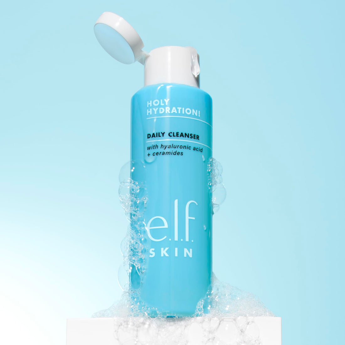 e.l.f. SKIN Holy Hydration! Daily Cleanser, Face Cleanser For Washing Away Excess Oil, Impurities & Makeup, Made With Hyaluronic Acid, Vegan & Cruelty-Free