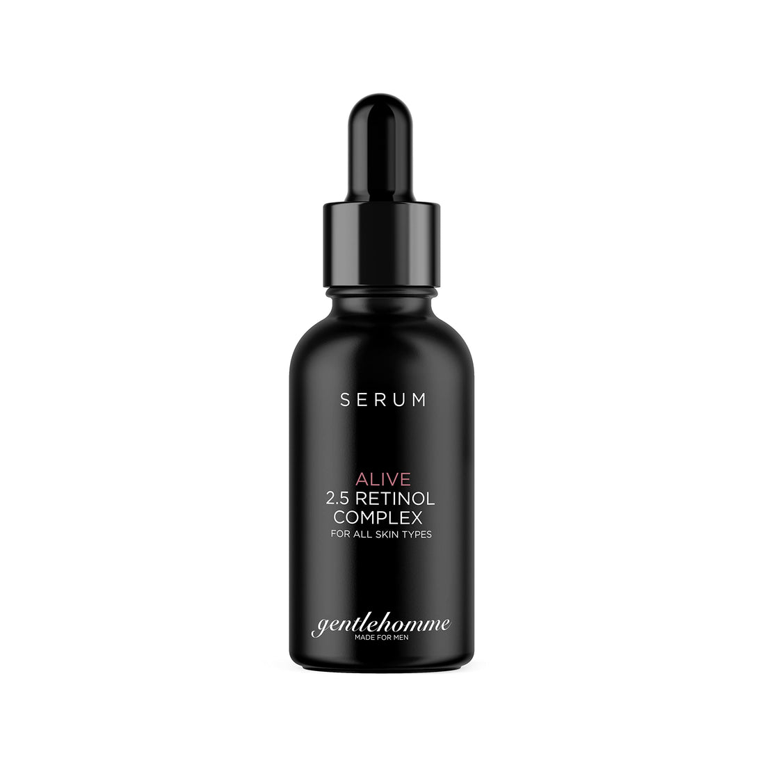 Gentlehomme Men's Anti-Aging Retinol Serum - Hydrating Serum with Hyaluronic Acid, Vitamin B6, and Aloe Vera - Reduces Signs of Aging, Dark Spots, and Fine Lines