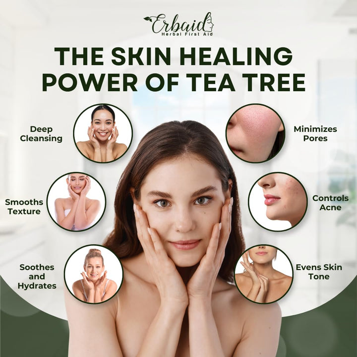 Tea Tree Soap – Natural Defense Tea Tree Oil Soap Bar for Face & Body – Remedy Soap Fights Acne, Skin Irritation, and Prevents Breakouts – Deeply Cleansing, Hydrating Cleanser for Calm, Fresh Skin